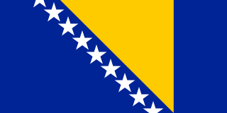 Vlag van Bosnië-Herzegovina